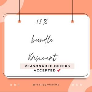 Chic White and Black Discount Sign - Home Accent